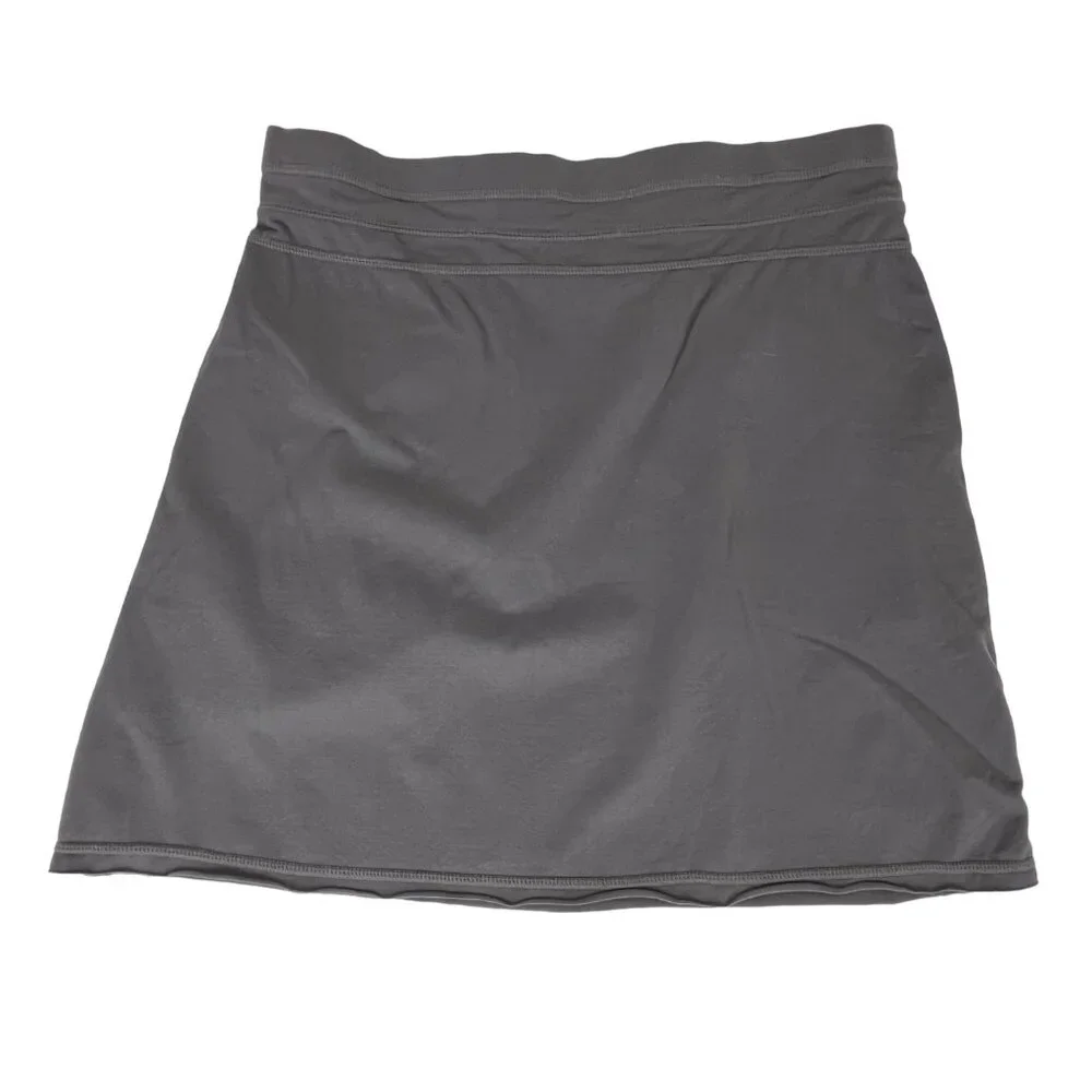 Athleta Jersey-Knit Skirt Gray with Pockets Sz. Small